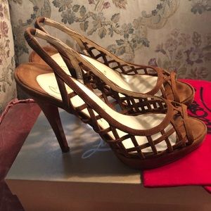 Christian Lounoutin Suede 4in Heels